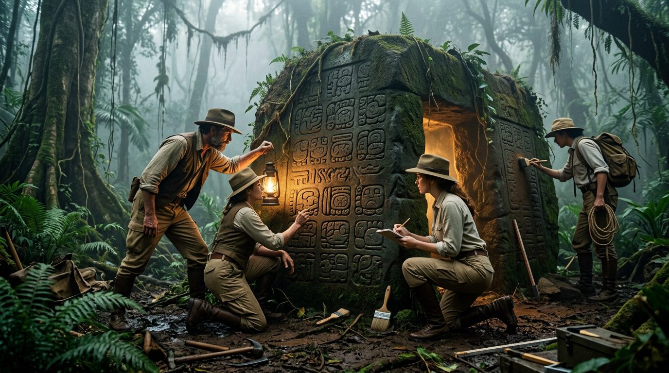 Olmec Glyphs: Mesoamerica’s Erased Genesis - Historical illustration