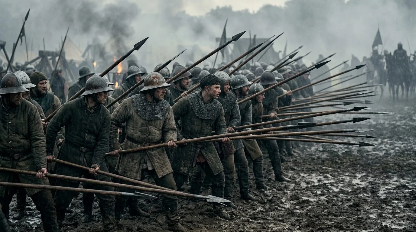 The Pike - Formation Fighting Perfected - The King (2019), Kingdom of Heaven style cinematic historical scene