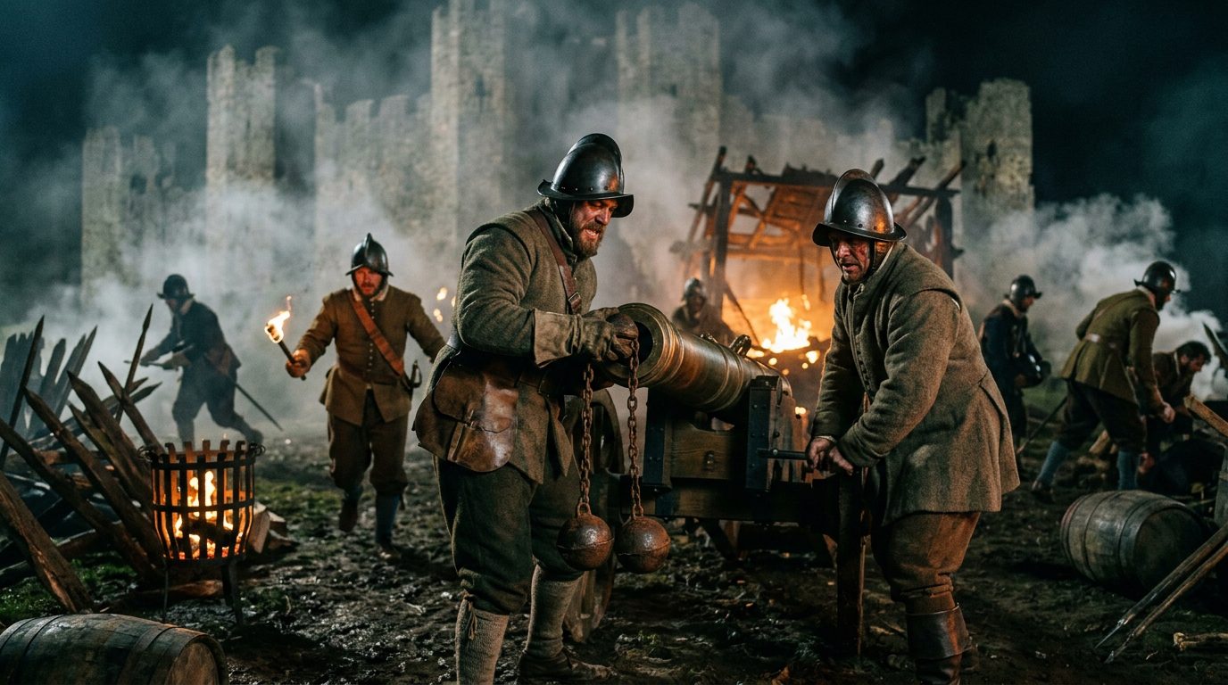 Chain Shot Artillery: The Wall-Breaker That Evolved From Naval Warfare - 1917, Saving Private Ryan style cinematic histori…