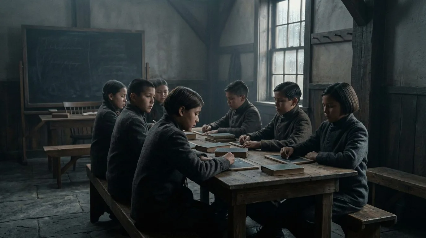10. Osage Cosmology Nearly Died in Boarding Schools - Historical illustration