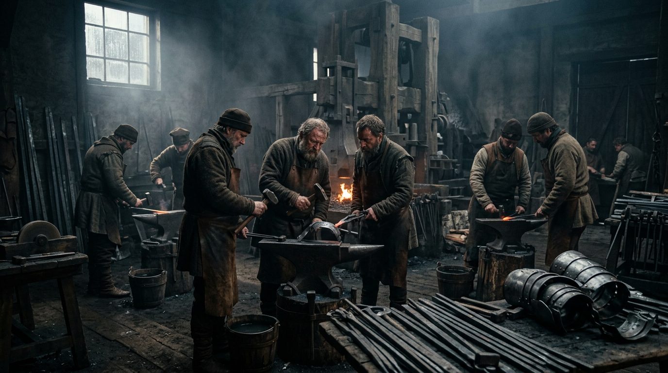 2. Nuremberg Ironworkers Guild – Germanic Engineering Excellence - Historical illustration