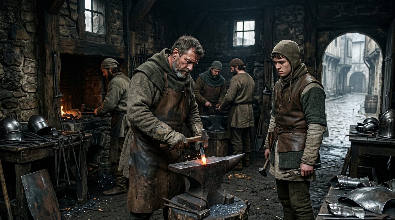 3. Parisian Forge Masters – Arming French Royalty - Historical illustration
