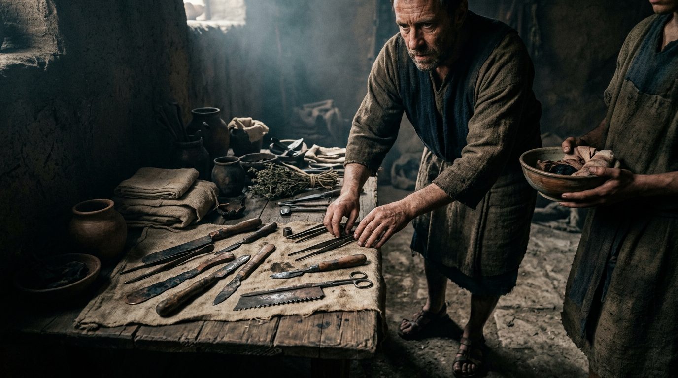 5. Surgical Instruments From 3000 BCE - Historical illustration
