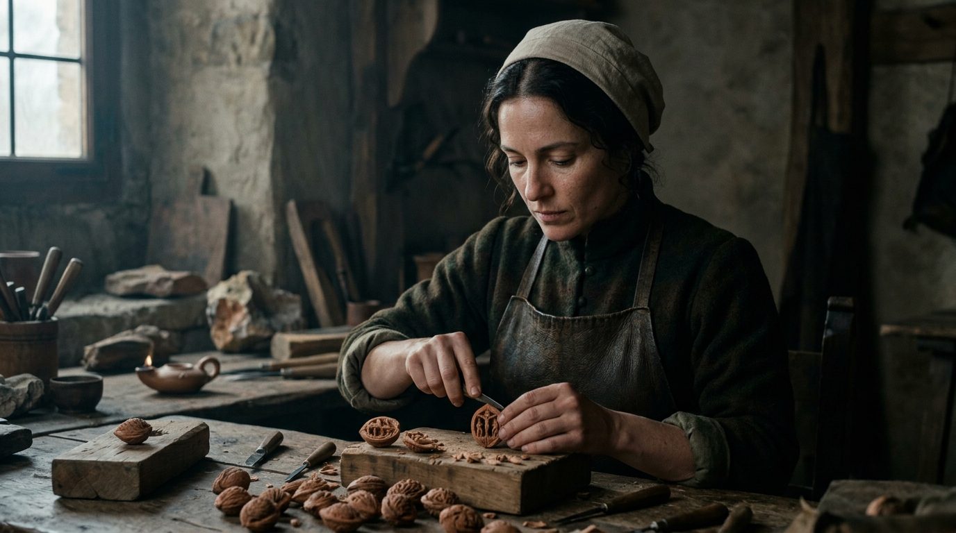 4. Properzia de’ Rossi Carved Biblical Scenes Into Peach Pits - Historical illustration